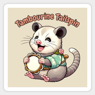 Tambourine possum Magnet